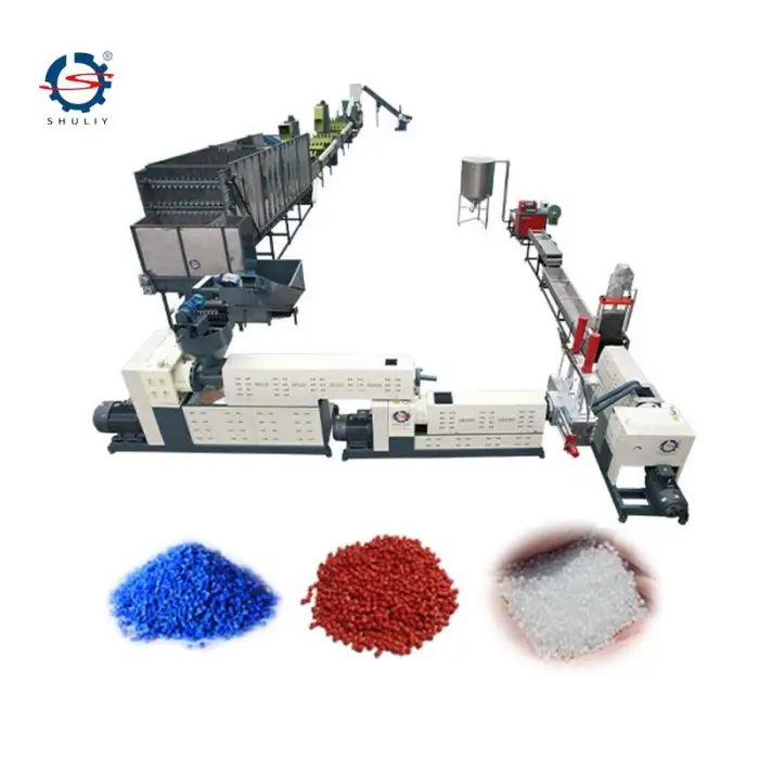 PP PE HDPE LDPE LLDPE Plastic Pelletizer Pelletizing Granules Making Granulator Machine