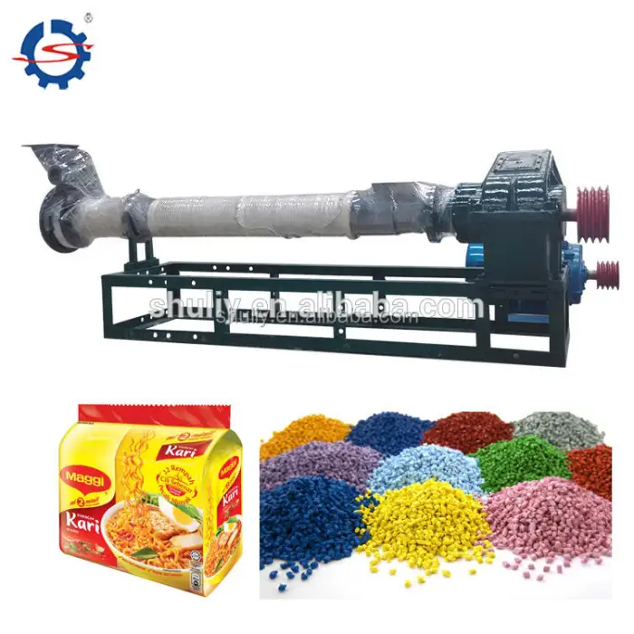 Two Stage Single Screw Extruder/waste Plastic Recycling Granulator/plastic Grnaules Making Machine