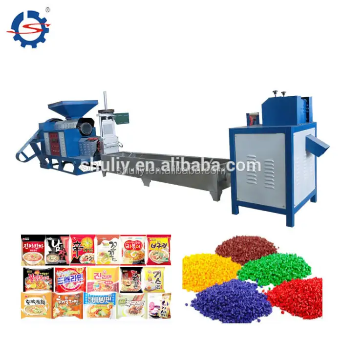 Two Stage Single Screw Extruder/waste Plastic Recycling Granulator/plastic Grnaules Making Machine