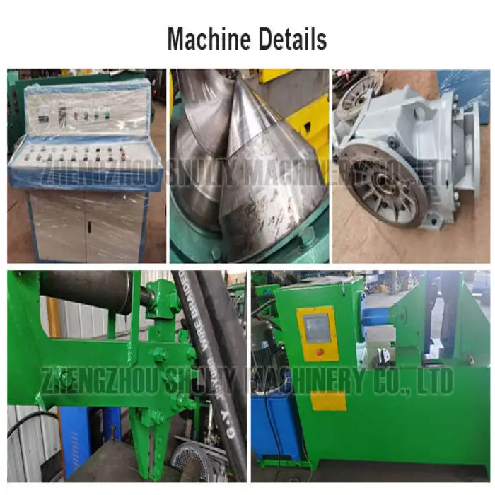 Continuous Spiral Screw Blade Auger Flight Cold Rolling Forming Machine for Conveyor