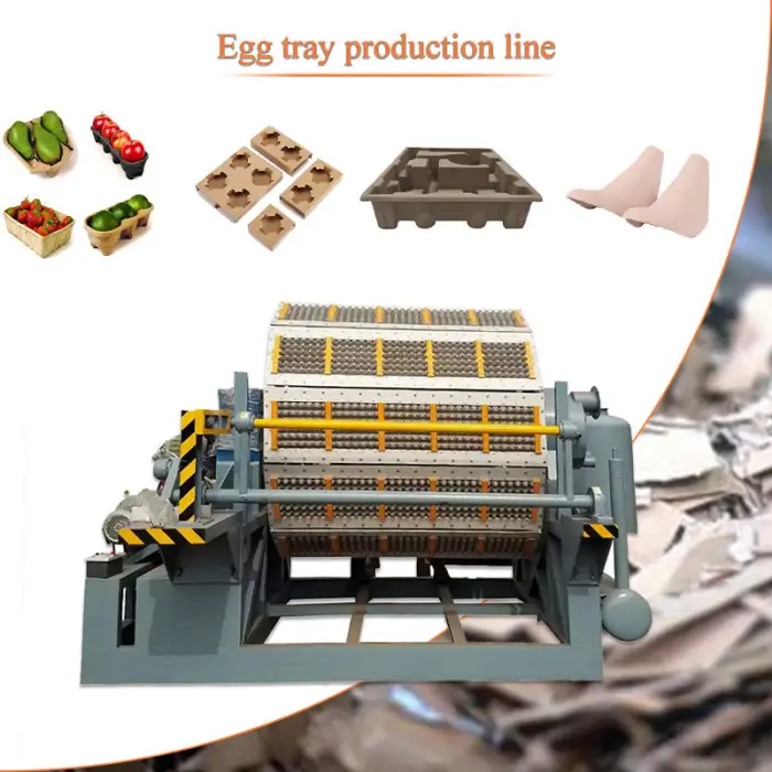 Paper Pulp Carton Turkey Quail Egg Tray Molding Forming Making Coffee Cup Tray Machine