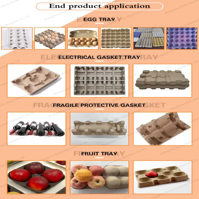 Paper Pulp Carton Turkey Quail Egg Tray Molding Forming Making Coffee Cup Tray Machine