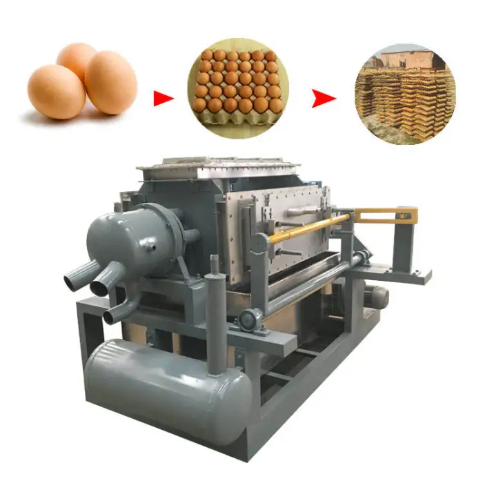 Automatic Egg Box Machine Environmentally Friendly Waste Pulp Paper Recycle Line Egg Tray Making Machine