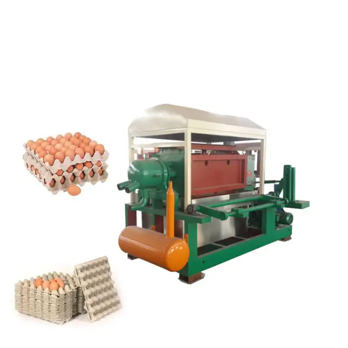 Automatic Egg Box Machine Environmentally Friendly Waste Pulp Paper Recycle Line Egg Tray Making Machine