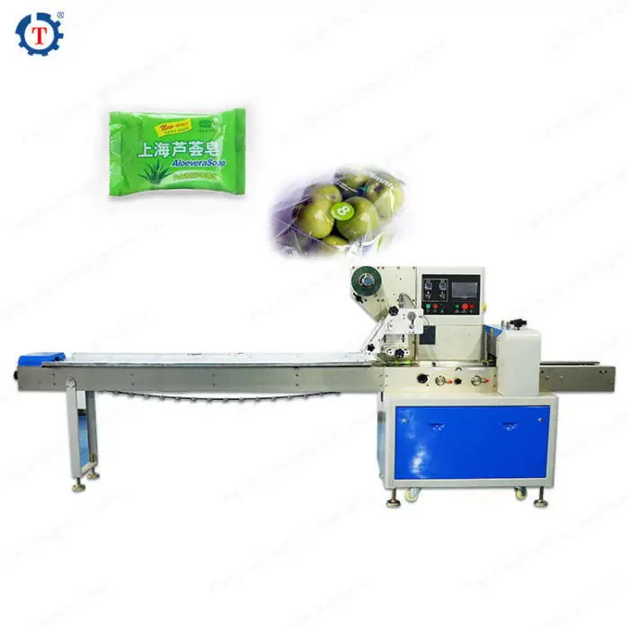 Fresh Fruit and Vegetable Tray Automatic Pillow Packing Machine with Print Date