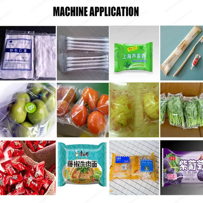 Fresh Fruit and Vegetable Tray Automatic Pillow Packing Machine with Print Date