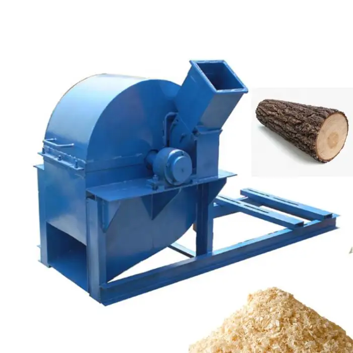 Sawdust Portable Hammer Mill Crusher Wood Shredder Biomass Shredding Machine