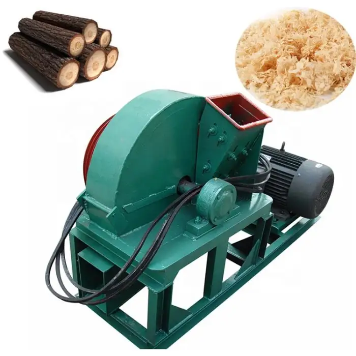 Sawdust Portable Hammer Mill Crusher Wood Shredder Biomass Shredding Machine