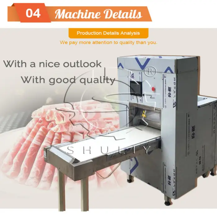 Meat Slicer Automatic Beef Jerky Cow Cutter Mutton Cnc Lamb Roll Slicer Pork Bacon Slice Slicing Machine