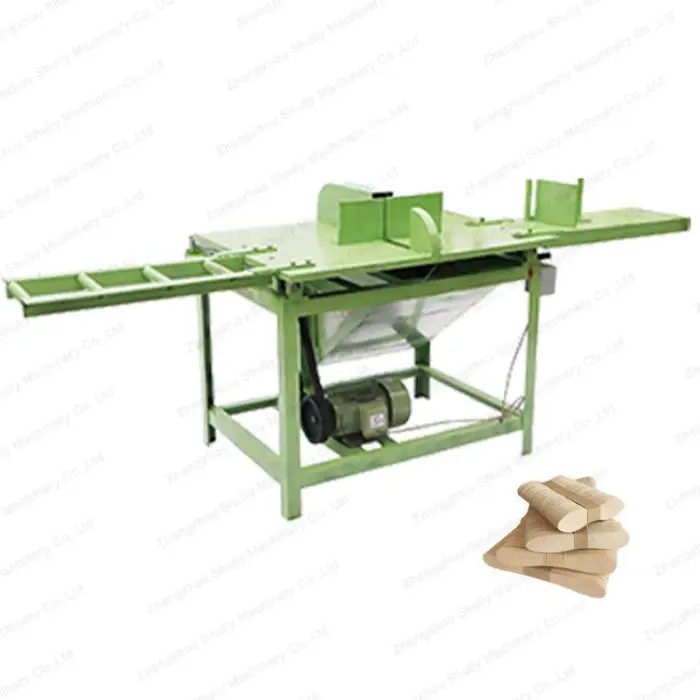 Full Automatic Wooden Tongue Depressor Machine Bamboo Skewers Production Machinery Line