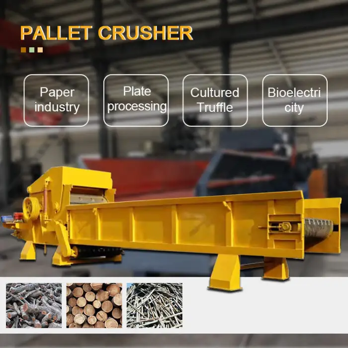 Comprehensive Wood Crusher Waste Furniture Wooden Pallet Crusher Board Chain Crusher