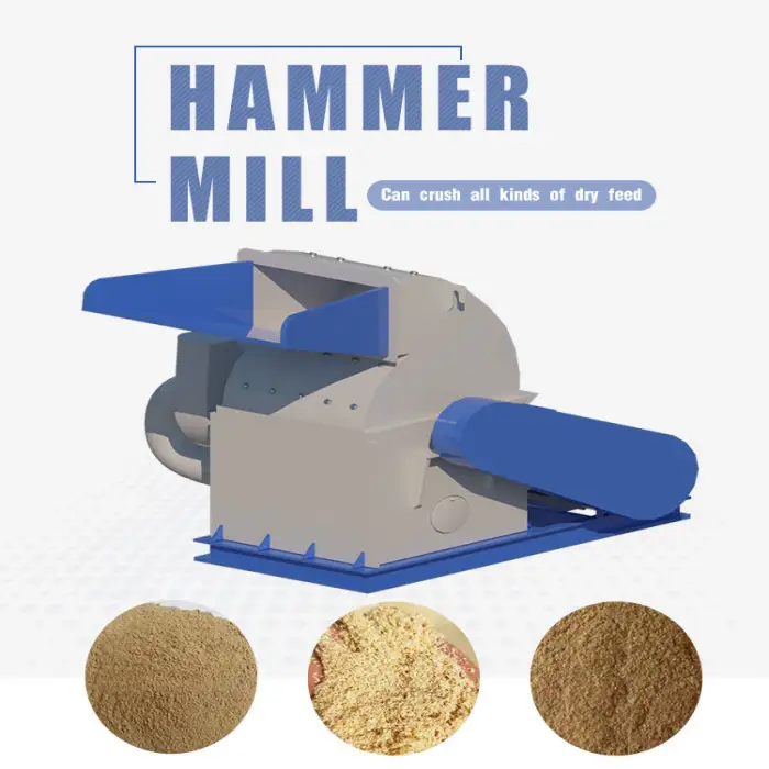 Factory Large Hamer Mill Wood Sawdust Hammer Mill hay Grinder Shredder