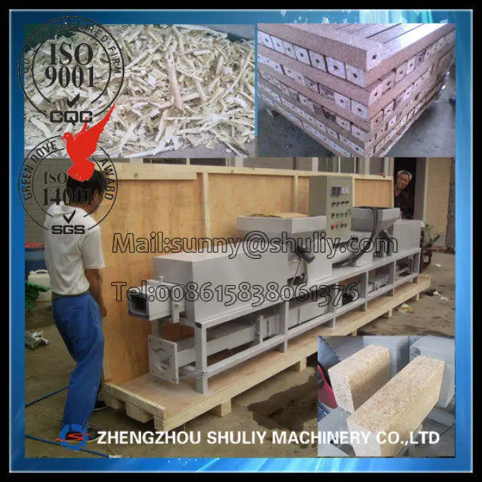 Wood Sawdust Pallet Block Brick Making Machine with Good Quality and with test Video