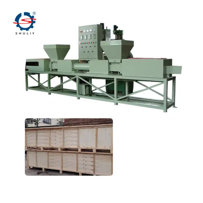 Compressed Sawdust Block Making Machine Wood Pallet Press Machine Wood Pallet Log Making Machine