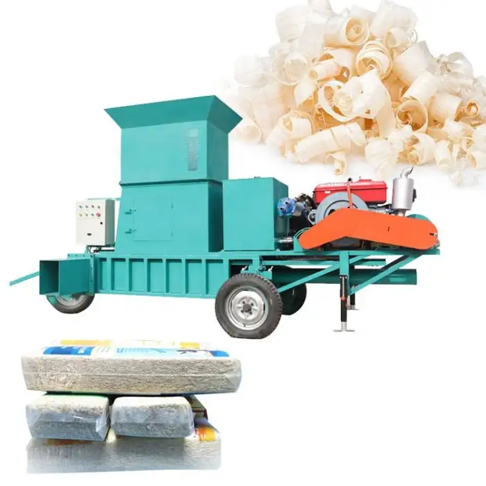 Shuliy Mini Forage Baler for hay Wood Chip Baler Machine