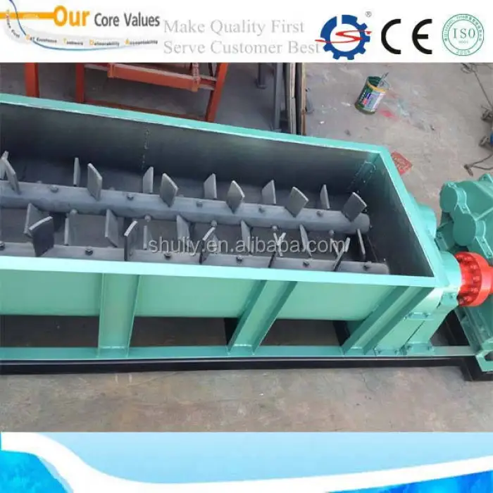 High Efficient Double Shaft Paddle Feed Mixer/twin Shaft Concrete Mixer With ISO & CE