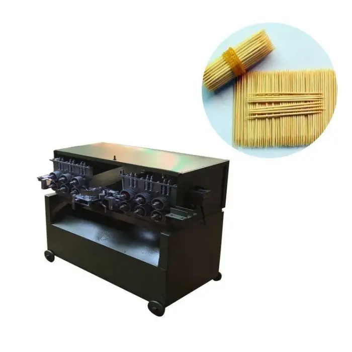 Automatic Bamboo Wood Toothpick Cutting Machine Making Machine Polishing Machine Complete Line for Sale