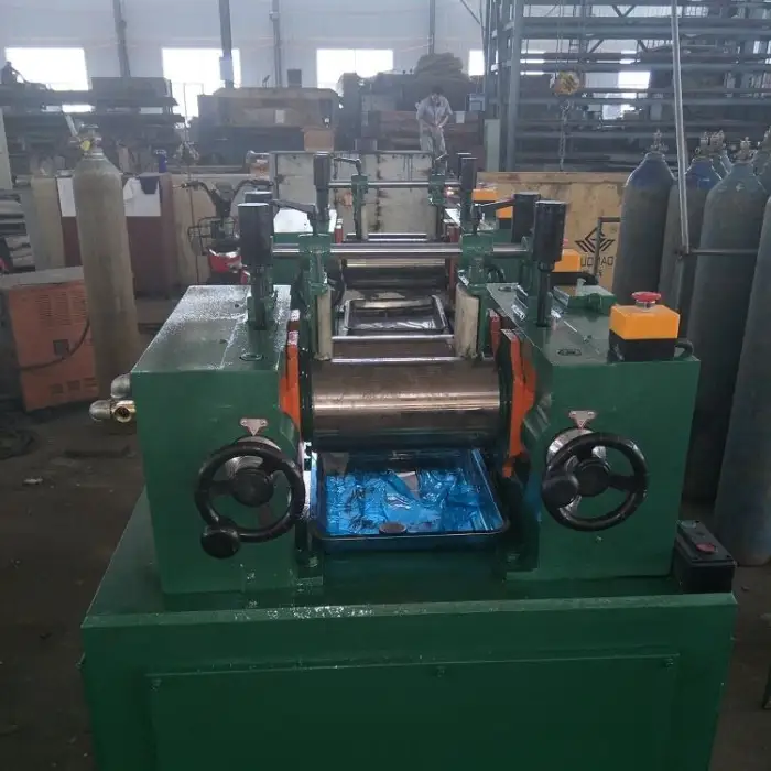 Twin Roll Laboratory Rubber Open Mixing Mill Machine for Lab