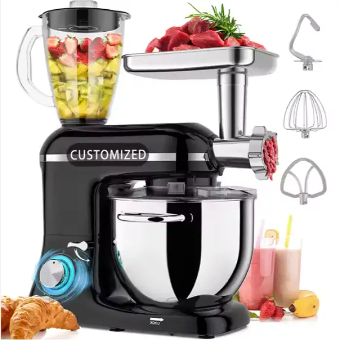 Factory Wholesale Kitchen Appliances Home 3in1 Multifunctional Stand Mixer With Blender and Meat Grinder Parts Food Mixers