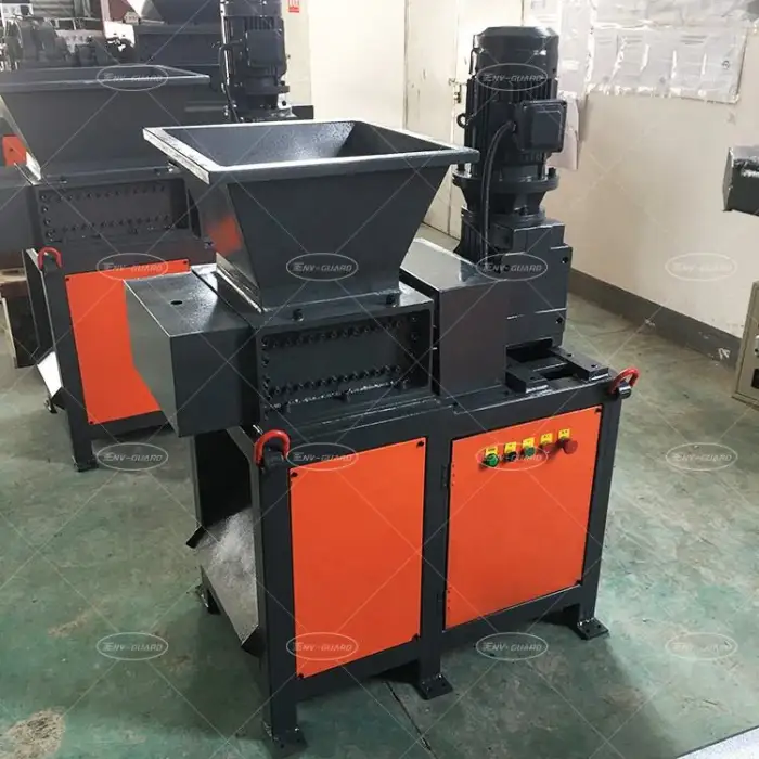 Single Motor Double Shaft Kitchen Waste Shredder Mini Double Shaft Shredder