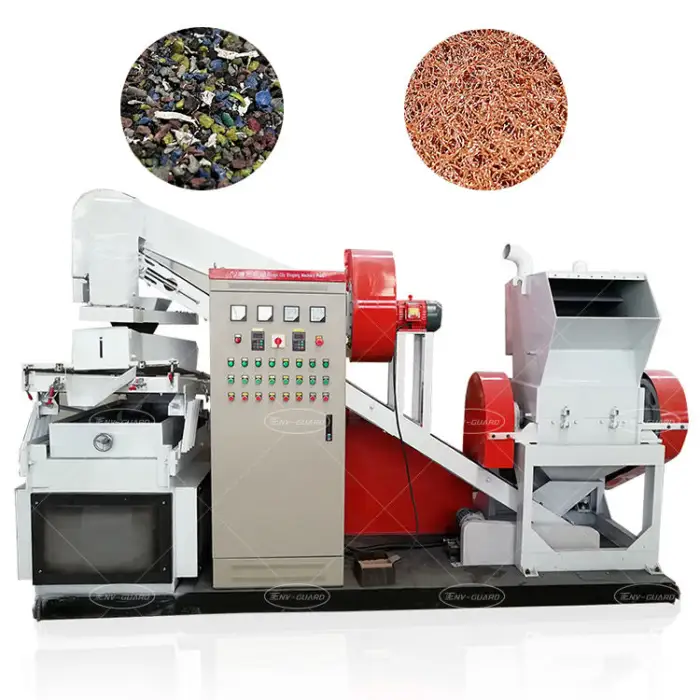 Fully Automatic Copper Cable Wire Recycling Machine Cable Granulator Machine Copper Plastic Separating and Recycling Plant