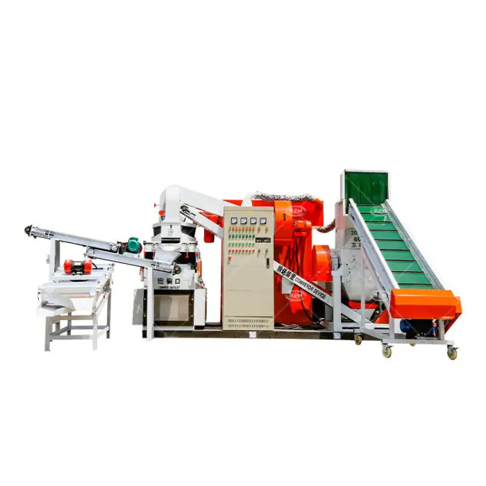 Fully Automatic Copper Cable Wire Recycling Machine Cable Granulator Machine Copper Plastic Separating and Recycling Plant