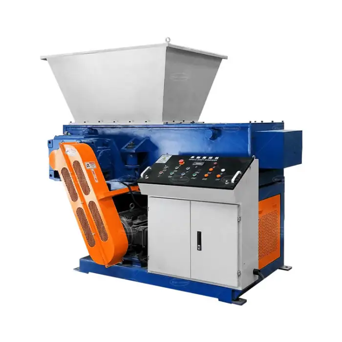 Single Shaft Shredder Machine PP PE PVC Hard Pipe Shredder Waste Plastic Shredding Machine