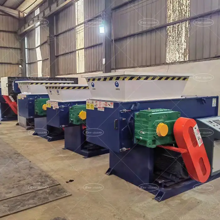 Single Shaft Shredder Machine PP PE PVC Hard Pipe Shredder Waste Plastic Shredding Machine