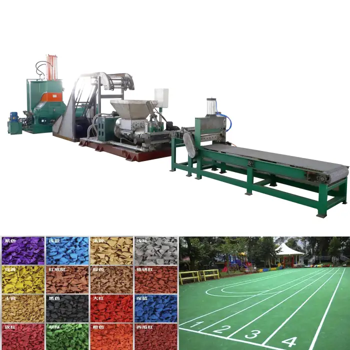 Safety Green EPDM Rubber Granules for Runway Flooring Production Machines