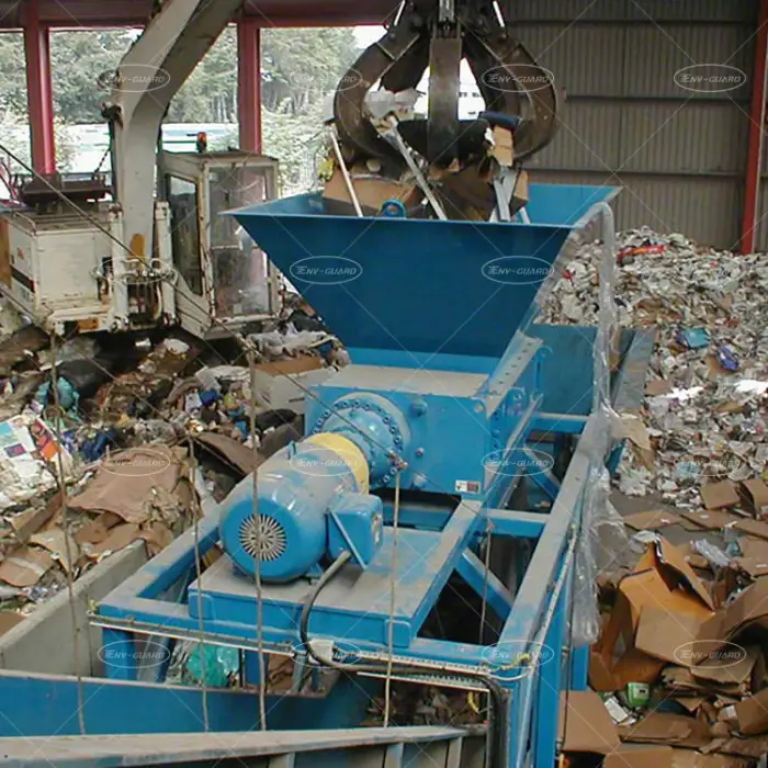 Heavy Duty Steel Scrap Metal Shredder Machine Waste Glass Bottle Plastic Bag Iron Copper Shredders