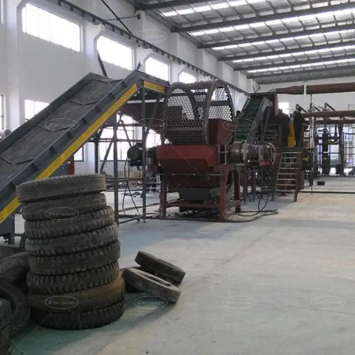 Rubber Granules Making Machine Tyre Wire Separating Machine Tyre Crushing Machine Tons of Powder Recycling From Car Tires