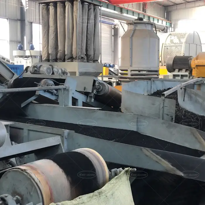 Rubber Granules Making Machine Tyre Wire Separating Machine Tyre Crushing Machine Tons of Powder Recycling From Car Tires