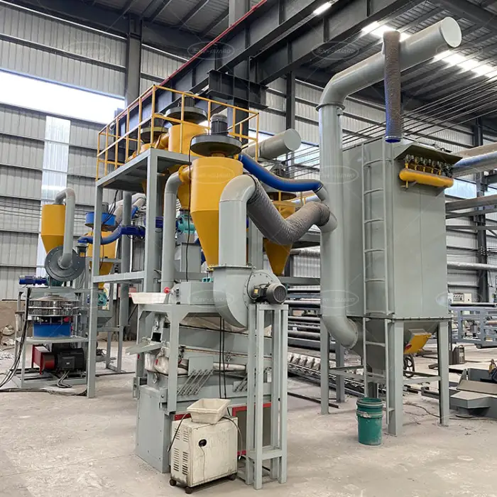 Scrap Lithium Ion Battery Packs Crushing Machine Black Powder Recycling Machine Full-Auto Waste EV Lithium Battery Recycle Plant