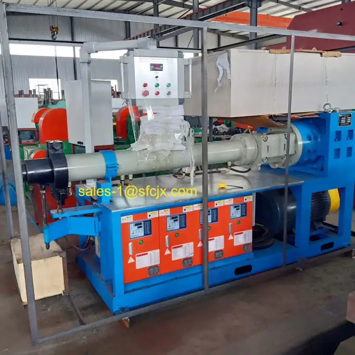 Door and Window Sealing Strip Extrusion Line / Cold Feed Rubber Extruding Machine for EPDM Strip