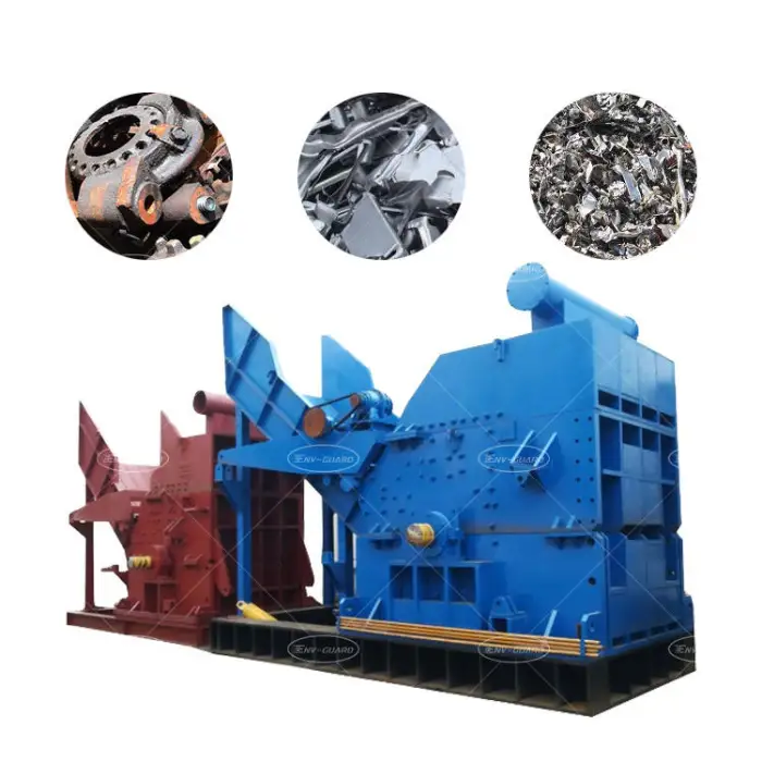 Hammer Mill Steel Crusher Metal Crushing Machine Horizontal Hammer Mill Crusher Scrap Metal Crusher Car Shredder