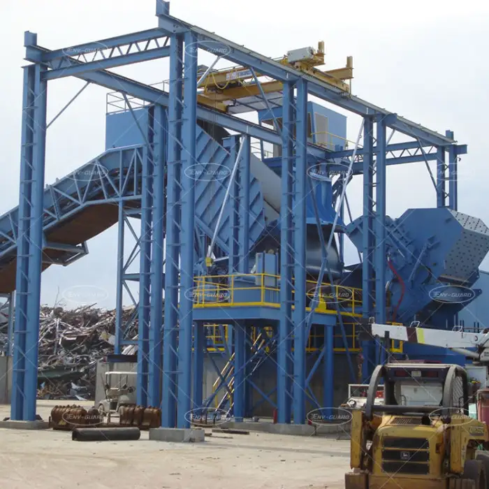 Hammer Mill Steel Crusher Metal Crushing Machine Horizontal Hammer Mill Crusher Scrap Metal Crusher Car Shredder