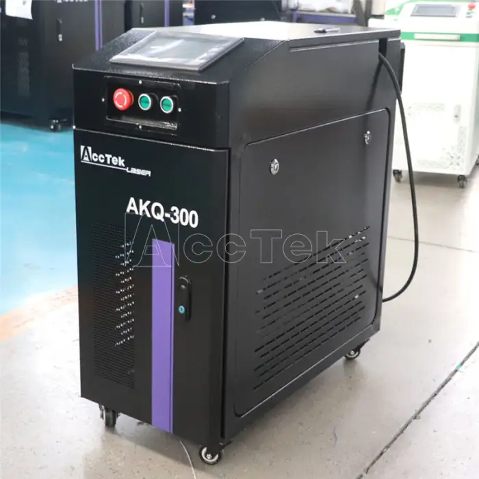 AccTek Pulse Laser System Cleaning  for Wooden Case 100W 200W 300W 500W Laser Cleaning Machine