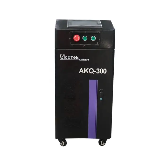 AccTek Pulse Laser System Cleaning  for Wooden Case 100W 200W 300W 500W Laser Cleaning Machine