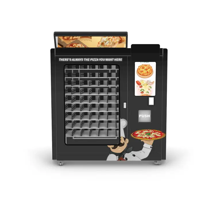 Outdoor Robotic Fresh Baked Pizza Slice Tasty Vending Machine