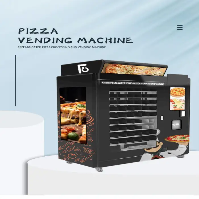 Outdoor Robotic Fresh Baked Pizza Slice Tasty Vending Machine