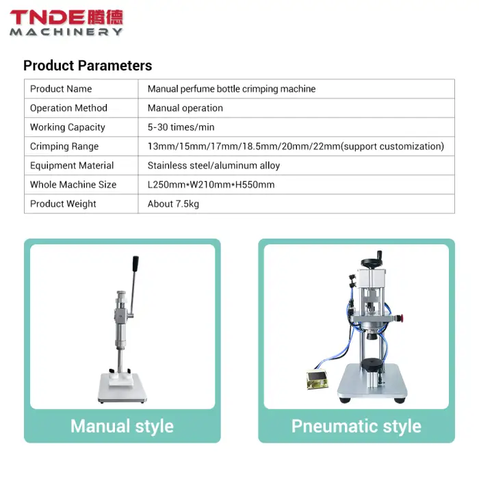 Trending 2025 Products Manual Perfume Bottle Crimping Machine Perfume Neckline Capping Machine