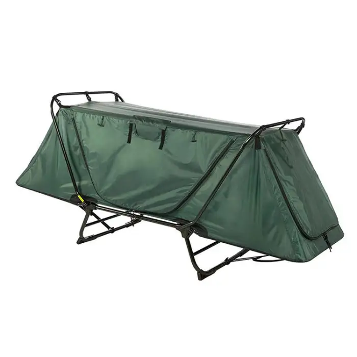 Wind Valley Outdoor Camping Gear Double Layer Elevated Off-ground Folding Above Ground Sleeping Bed Tent Cot