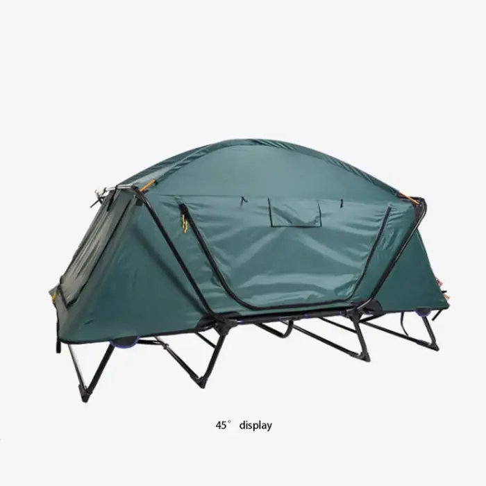 Wind Valley Outdoor Camping Gear Double Layer Elevated Off-ground Folding Above Ground Sleeping Bed Tent Cot