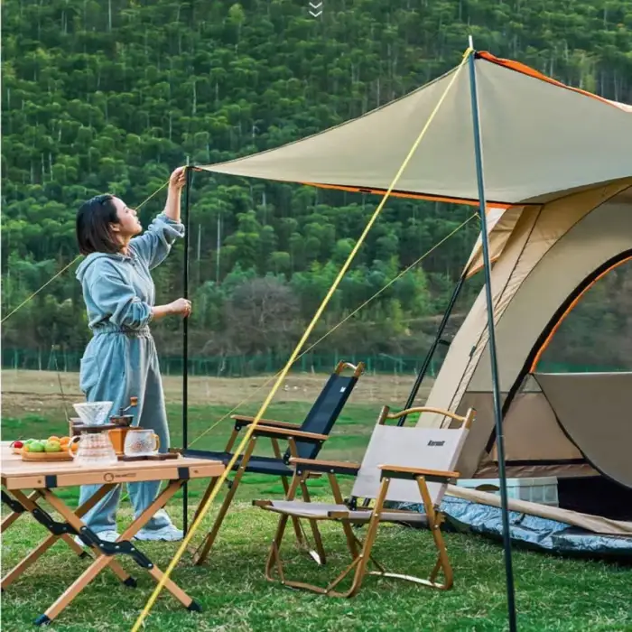 YIWU Two Room extra Large Outdoor Camping Tents 4 8 Persons Waterproof Outdoor Family Luxury Big Camping Tent