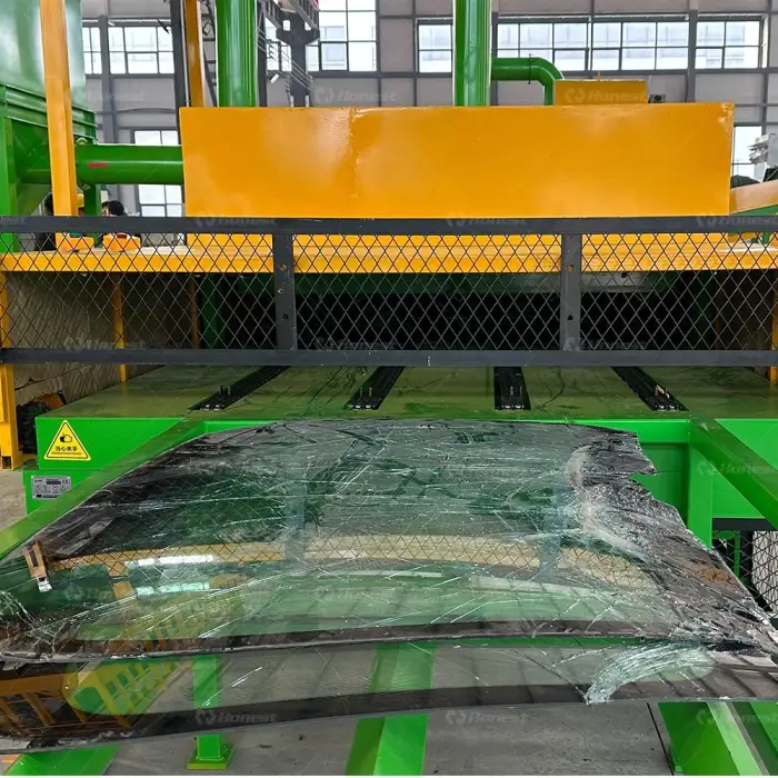 Trend Products 2025 Wasting Car Mirror Recycling Machine Laminated Glass Pvb Separator