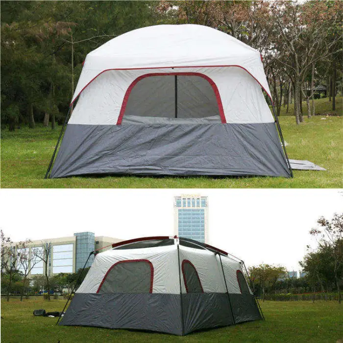 4 Season La Tente 2 Rooms Camping Tents 12 Persons Waterproof Outdoor Family Big Camping Tent for 12 Persons