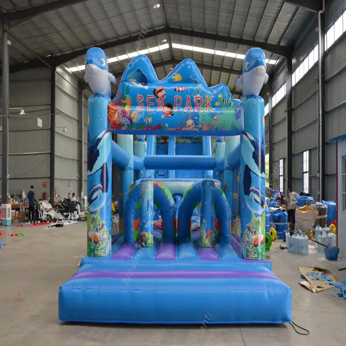 2025 Best Wholesale New Trends Sea Climbing Wall Products Slide Combo Water Slides Inflatable for Kids and Adults