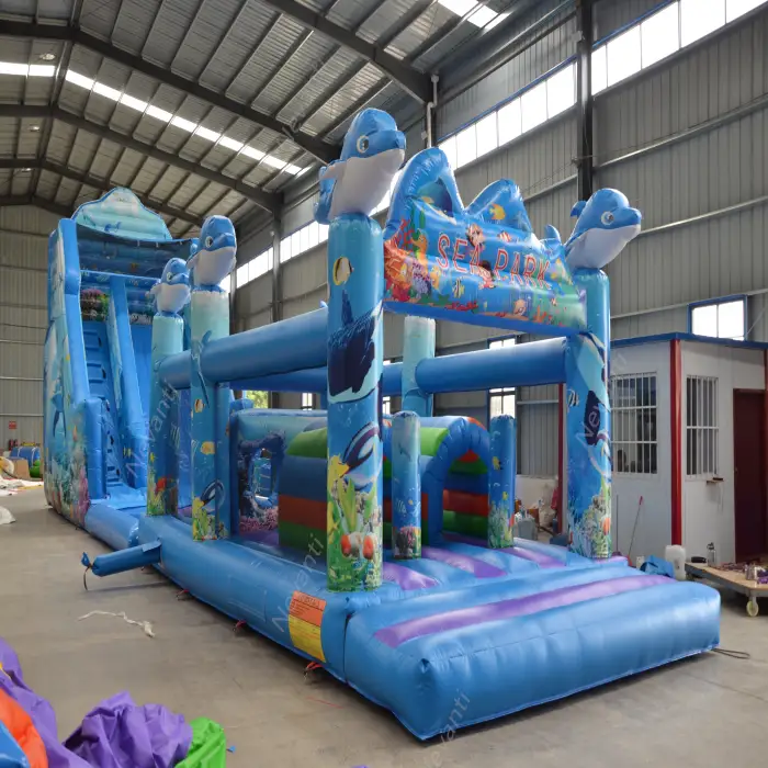 2025 Best Wholesale New Trends Sea Climbing Wall Products Slide Combo Water Slides Inflatable for Kids and Adults