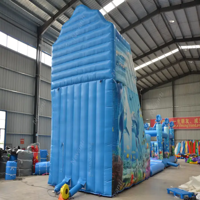 2025 Best Wholesale New Trends Sea Climbing Wall Products Slide Combo Water Slides Inflatable for Kids and Adults