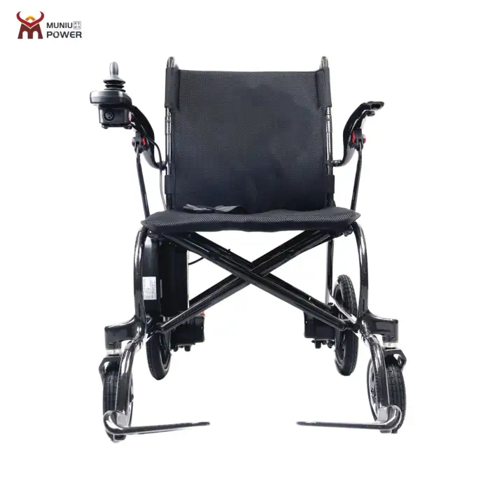 MUNIU Carbon Fiber Electric Wheelchair Lightweight Carbon Power Wheelchair